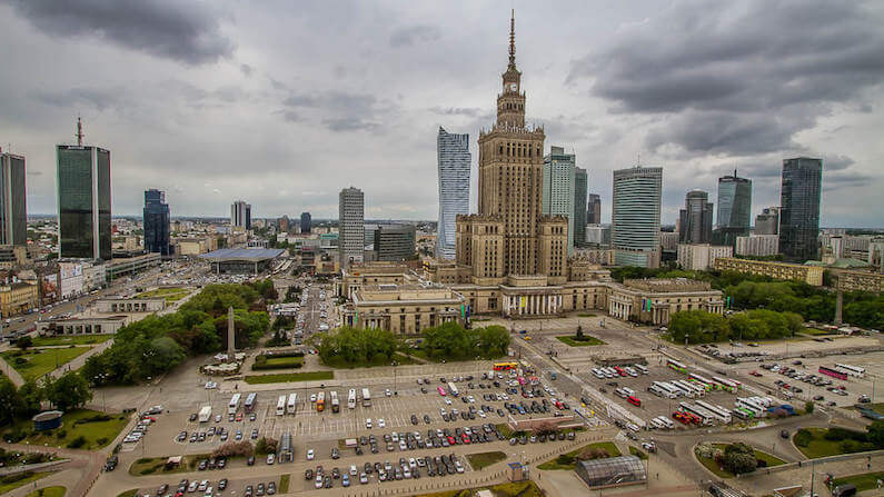 Travel Shot | View Across Warsaw | Poland