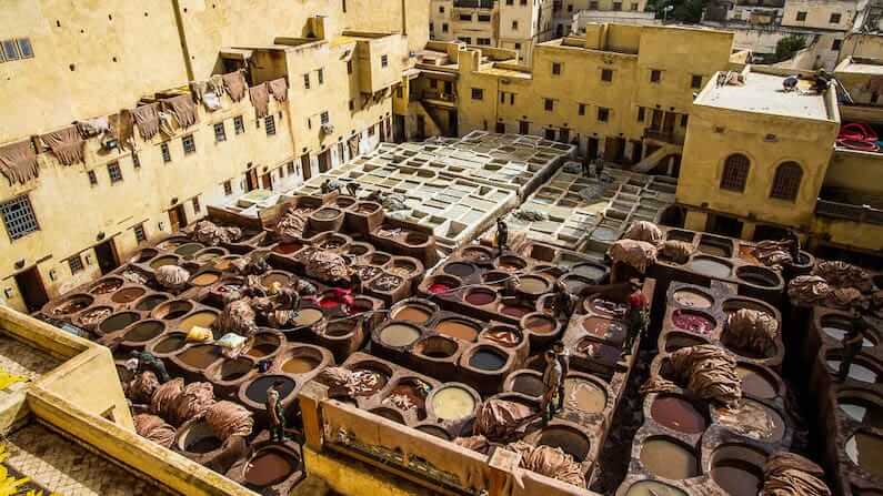 Visiting the Leather Tanneries of Fez in Morocco