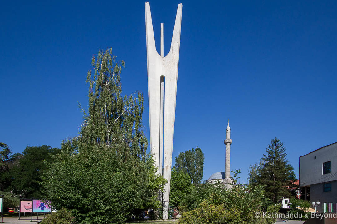 Monument to Brotherhood and Unity Pristina Kosovo-5