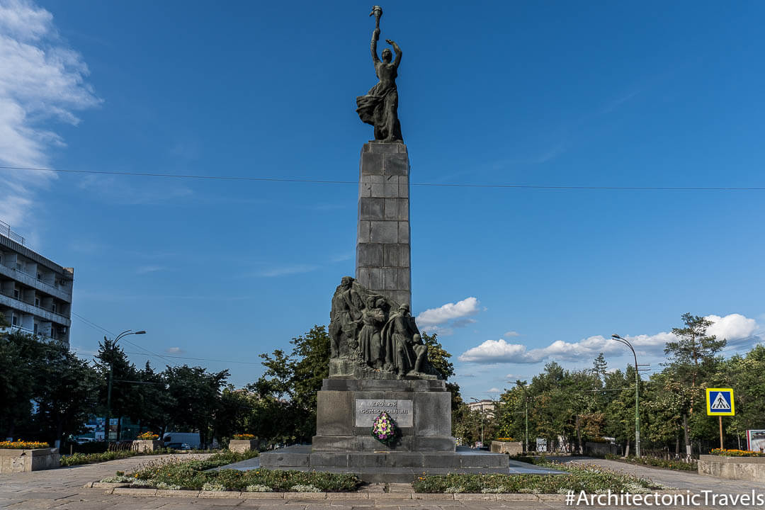 Monument to the Heroes of the Leninist Komsomol Chisinau Moldova