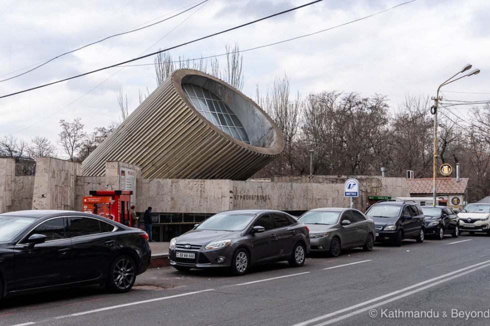 Yeritasardakan Metro Station in Yerevan, Armenia