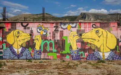 Street Art and Graffiti in Mostar, Bosnia & Herzegovina