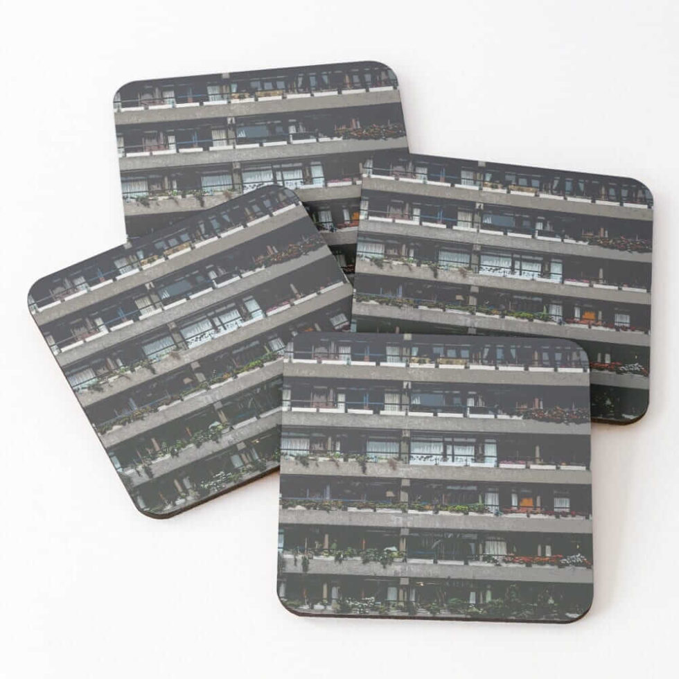 A History Of The Barbican Estate And The Surrounding Area Of London   Barbican Estate Close Up London Brutalism I 67245814 Coasters Set Of 4 980x980 